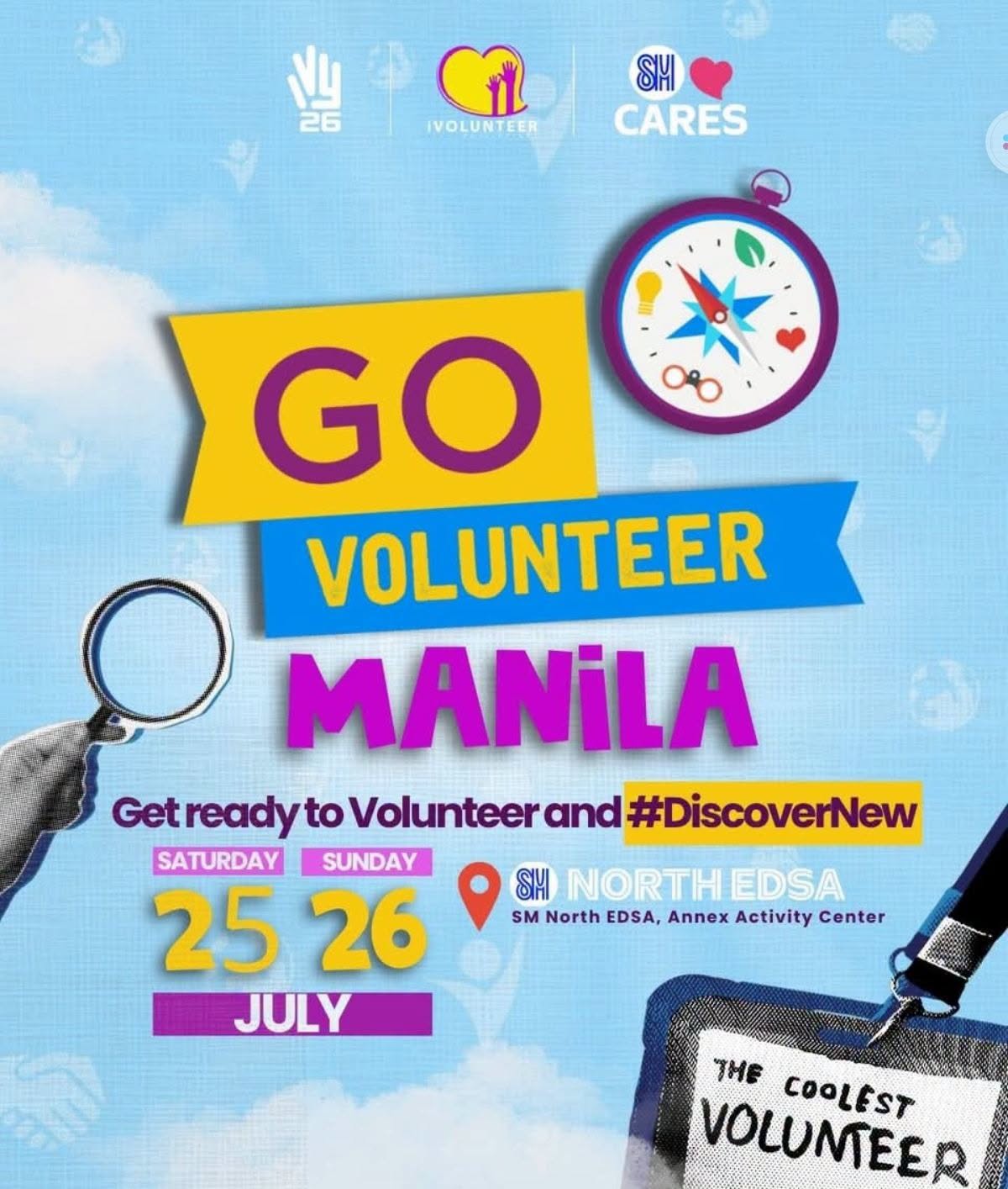Volunteer expo connecting Filipinos with nonprofit organizations in Manila (July 25)